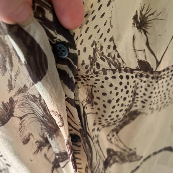 Madewell Silk Safari blouse - Picture 7 of 8